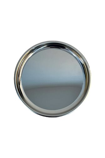 Round Silver Serving Tray