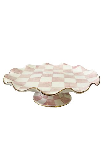 Checkered Pink Big Size Cake Stand