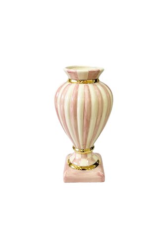 Checkered Pink 35cm Slice Vase