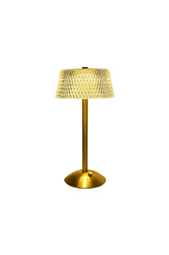 LuxeCrystal Gold Touch Led Rechargeable Desk Lamp