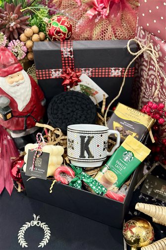 Monogram Letter Mug Gift Box - Letter K