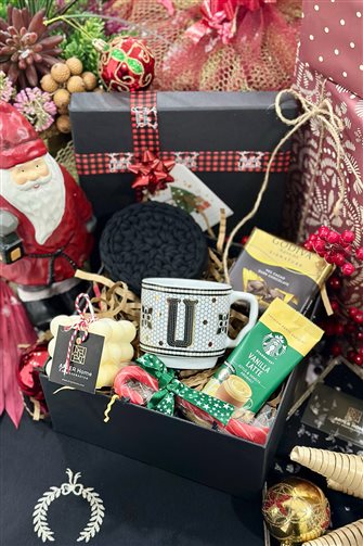 Monogram Letter Mug Gift Box - Letter U