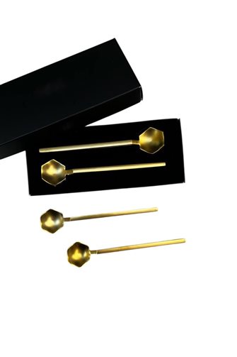 Hexa 6'lı Gold Çay Kaşığı