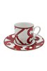 Balcon Pattern Red Single Cup Set