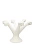 6 White Hand Candlestick