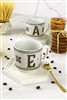 Hermione Monogram Porcelain Letter Mug - Letter E