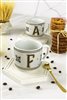 Hermione Monogram Porcelain Letter Mug - Letter F