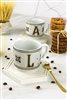 Hermione Monogram Porcelain Letter Mug - Letter L
