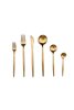 Globe 36 Pieces Matte Gold Cutlery Set