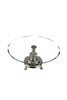 Silver Leg Crystal Round Presentation Stand