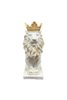 White Gold Lion Figure Trinket