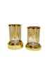 Dekoratif İkili Silindir Gold Mumluk