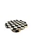 Checkered Black Small Size Cake Stand