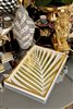 Levi White Palm Pattern Decorative Tray