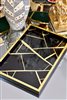 Levi Black Geometric Pattern Decorative Tray