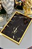 Levi Black Marble Pattern Decorative Tray