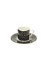 Art Deco Black Single Cup Set