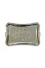 Rectangular Silver Embroidered Serving Tray