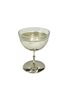 Single Silver Footed Glass Cup & Ice Cream Holder