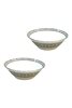 Mosaic Pattern Gray 2 Piece Bowl Set