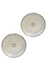 Mosaic Pattern Gray 2 Pieces Cake Plate