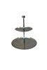 Fold Silver Medium 2-Layer Cookie Stand and Presentation
