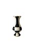 Checkered Black Mini Tulip Vase