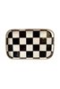 Checkered Black Rectangular Presentation Tray