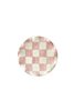 Checkered Pink 6-Piece Cake Plate