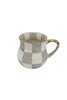 Checkered Gray Chubby Mug